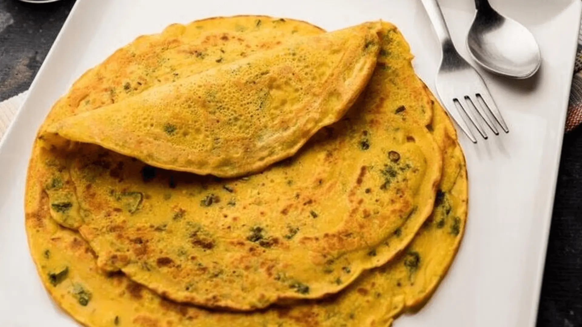 Besan-Chilla-with-Palak Besan-Chilla-with-Palak